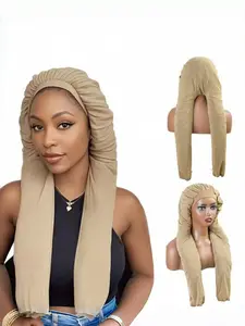 Dual-Use Soft Breathable Long Hair Sleep Hat, Smooth Comfort, Suitable for Braided Sleep Headband, High-Quality Women's Sleep Cap, Sleep Bonnets