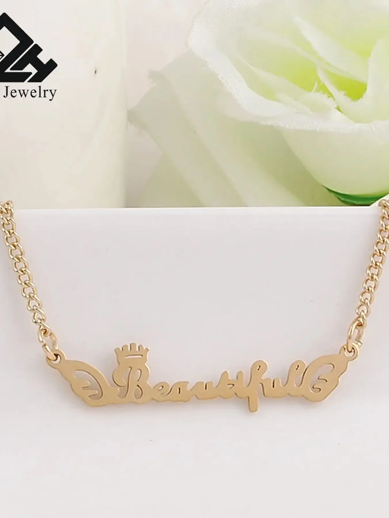 Trendy Letter Necklace, Stainless Steel Charm Pendant, Stylish Alphabet Jewelry, Chain Jewelry, Perfect Gift for Her, Everyday Wear Accessory, Fashion Accessory Necklace