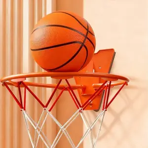 Silent Indoor Sponge Foam Ball Set, Silent Basketball with Hoop, Quiet Play, Silent Bounce Balls, Includes Silent Basketball Rack