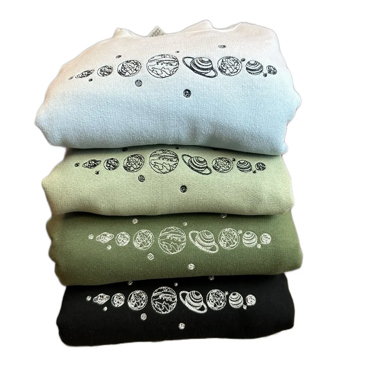 Embroidered Planets Sweatshirt Embroidered Planets Sweatshirt