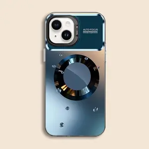 Suitable for [iPhone 15] New high-end water drop magnetic IMD mobile phone case New business simple soft silicone mobile phone case with magnetic function Affordable price Anti-drop and anti-fingerprint 995