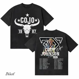 Comfort Colors Cody Johnson Live 2026 T-Shirt, Country Music Vintage Graphic Tee Western Cowboy Shirt Double Sided Concert Unisex
