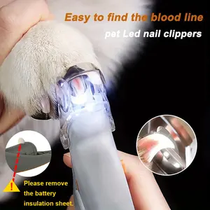 4-in-1 All-in-One Pet Grooming Tool: LED Nail Clipper, Quiet Nail Catcher, Sharp Blade, Nail File & Safety Guard for Stress-Free Trimming Electric Dual-Purpose Set Silent Ultra-Quiet Trimmer,Contains safety insulating card