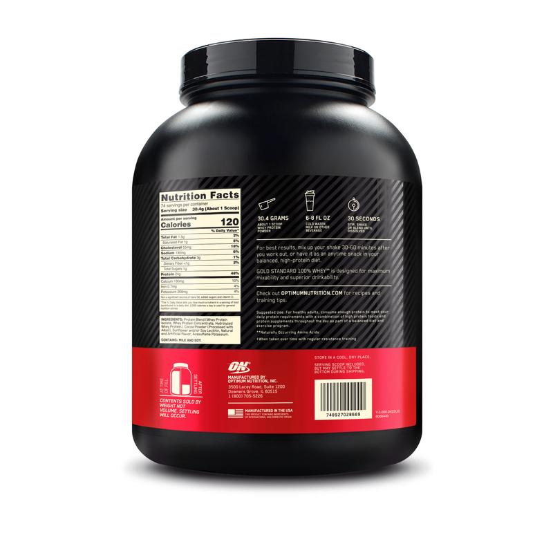 Optimum Nutrition Gold Standard 100% Whey Protein Powder, 5 lbs Healthcare Fitness