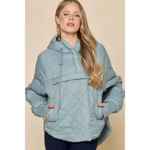 Pillow Packable Puffer Jacket - Cloudy Blue Pillow Packable Puffer Jacket - Cloudy Blue