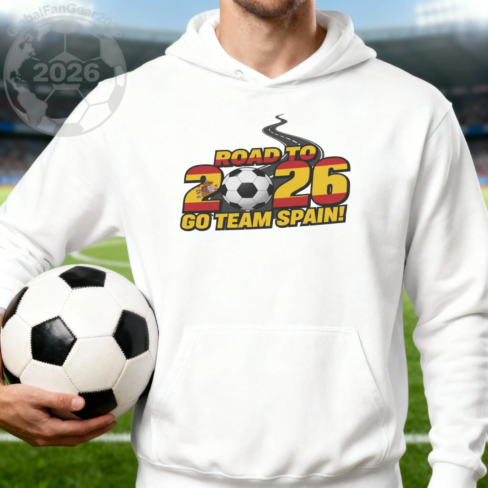 Spain Fan Gear Soccer Unisex Hoodie: Limited Edition Road to 2026 Design
