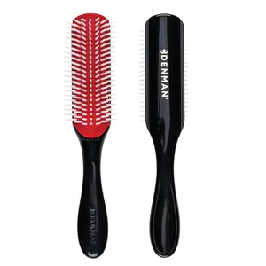 Denman D3 Original Styler 9 Row Detangling Brush For Shaping, Styling, Blow Drying, Detangling & Defining | Medium To Long Hair & All Hair Types | Anti-Static Bristles, Durable Comb & Signature Grip Design