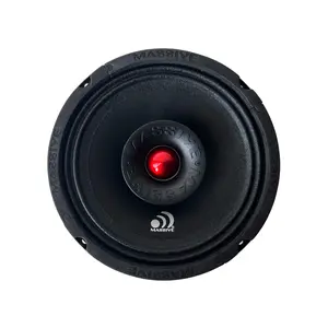 Massive Audio P65NTI 6.5" 4 Ohm Mid-Bass Pro Audio Coaxial Speaker 140 Watts RMS Weatherproof Neodymium Magnets TIL Voice Coils - Amplifier
