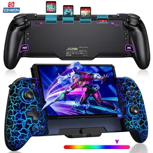 ESYWEN Switch Controllers for Switch/OLED, Switch Wireless Pro Controller Upgrade Hall Effect Joystick with Handheld Grip Double Motor Vibration Built-in 6-Axis Gyro Controller