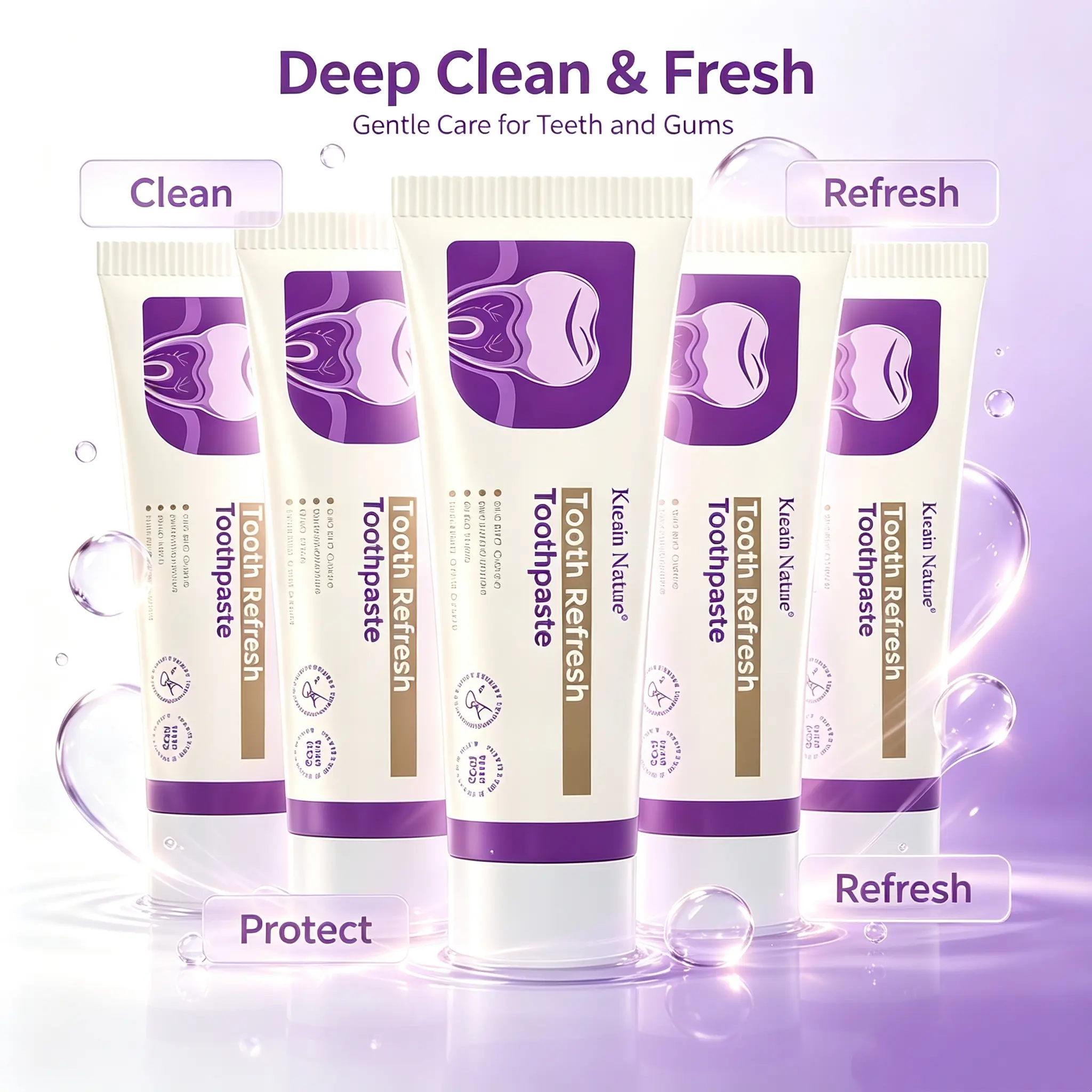 Kreain Nature 2 Oral Care Toothpaste Freshens breath, protects gums and teeth to prevent tooth loss Natural ingredients gently care for and improve gum issuesolucionar la hipersensibilidad dental y los problemas de encías.