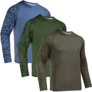 【RODEEL】932 Long Sleeve Shirts Men UPF 50+ Sun UV Protection Lightweight Quick Dry Moisture Wicking Breathable Cooling Athletic Activewear for Outdoor Sports Gym Workout Running Hiking Camping Fishing Boating Construction Landscaping, Holiday Gift