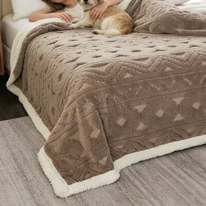 Vintage Geometric Knitted Blanket, Soft Warm Blanket, Warm and Cozy, Suitable for All Seasons, Home Decor, Bedroom Living Room Sofa Bed, Easter Gift