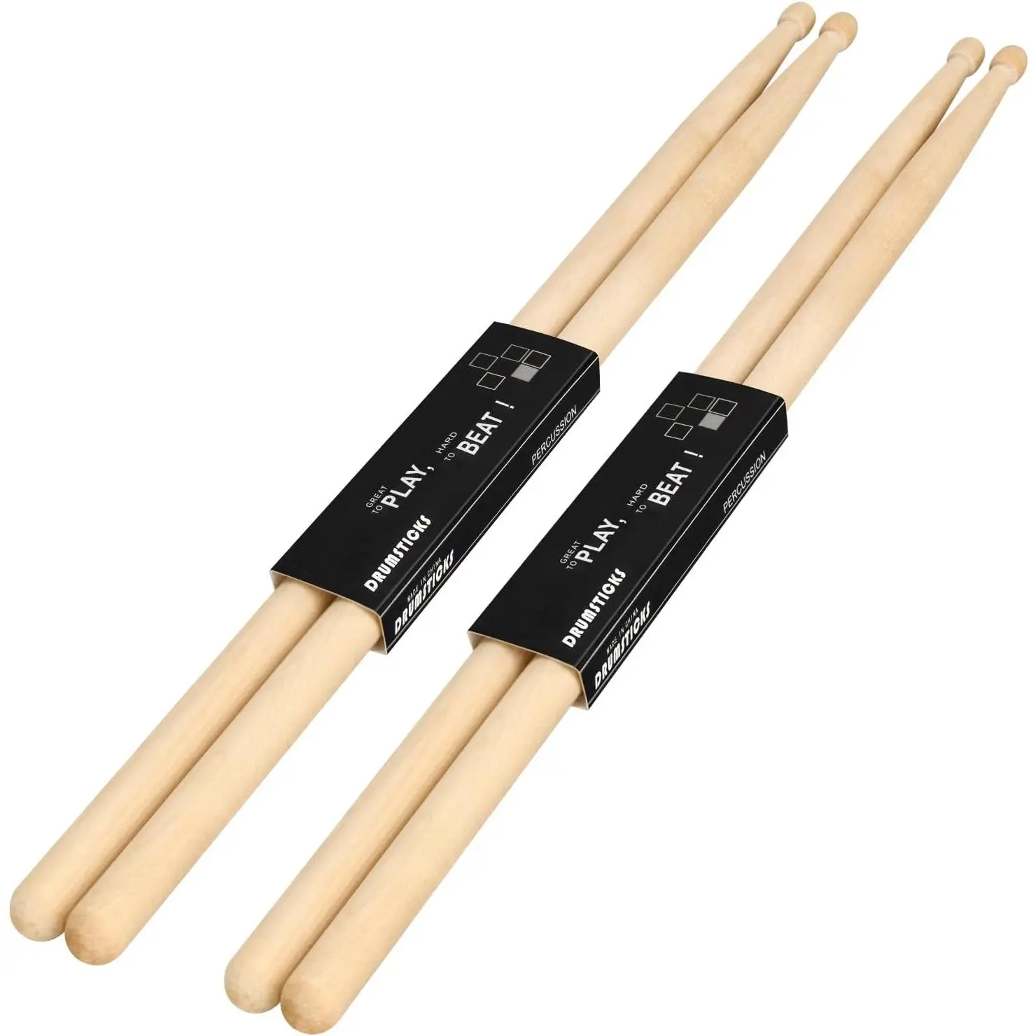 2/4/6/12 Pairs Drum Sticks, 5A Drum Sticks, Oval  Tip Drum Stick for Drums, Non-slip Drum Stick for Jazz Drum  Drums Musical Instrument Percussion (5A, 2 Pairs)
