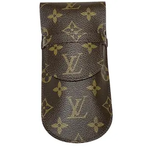 Pre-owned Louis Vuitton Canvas Small Leather Goods Etui Lunettes Monogram Eyeglass Case