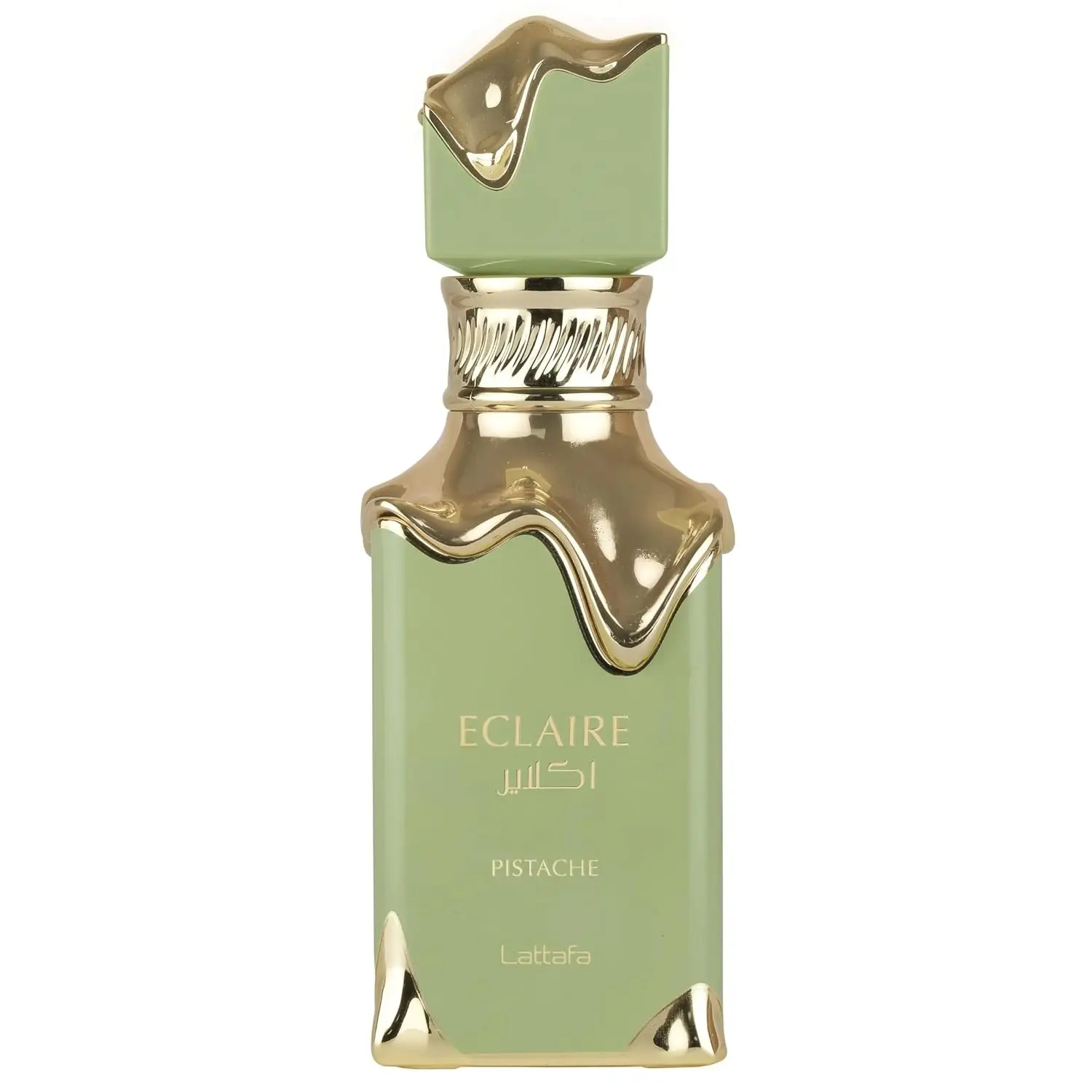 Lattafa Eclaire Pistache Eau de Parfum Spray - Gourmand, Nutty, Creamy, Musky, Aromatic Woody Edp Fragrance - Long-Lasting for Women, 3.4 oz/100 ml Arabian Perfume, Aromatic Woody Fragrance