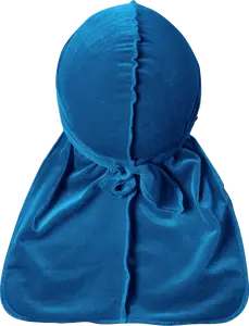 Premium Turquoise Blue Velvet Durag