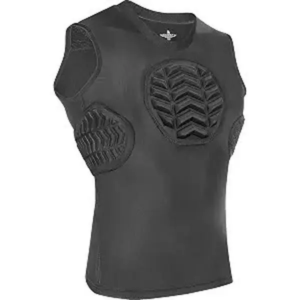 Exxact Sports Youth Baseball Chest and Rib Protector, Padded Sternum Chest Guard, Softball Chest Protector Girls Youth Chest & Rib Protector (Black) Protective Gear Protective Equipment