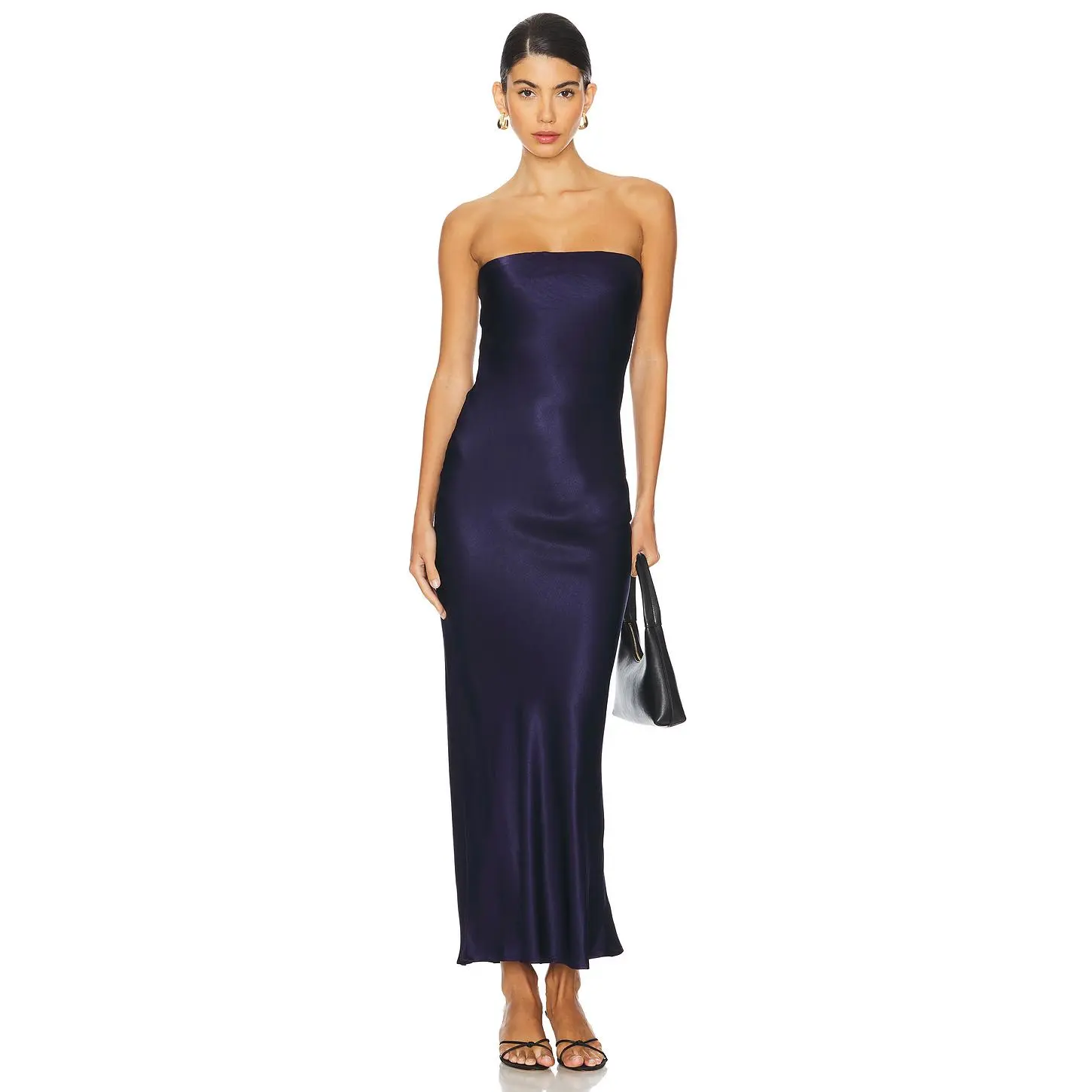 summer & rose karoo gauzy midi dress Frieda Cowl Neck Side Split Ribbed Midi Dress Desert Rose