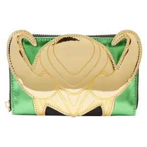 Marvel Metallic Loki Zip Around Wallet