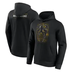 Men’s Roman Reigns Tribal Logo Graphic Hoodie Black Wrestling Fan Apparel, Tribal Chief Streetwear Sweatshirt, Bold Samoan Design, Gift for Wrestling Lover or WWE Fan