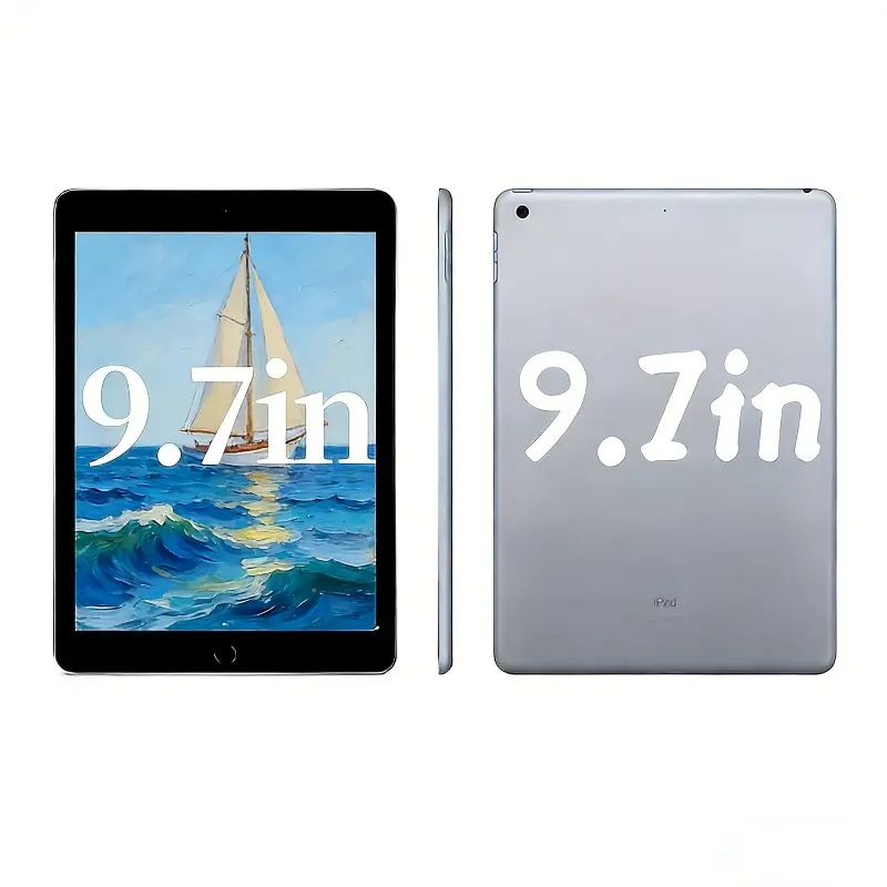 2-piece set of tempered glass film suitable for iPad 6th generation 9.7-inch/iPad 5th generation, compatible with iPad Air 2 iPad Pro 9.7-inch, for non Pad 2/3/4, 9.7-inch. High definition, 9H hardness, high-definition transparency. Tempered Screen Film