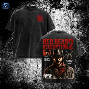 The Red Dead Redemption 2 Washed T-Shirt, Arthur Morgan Shirt, Western Video Game Shirt, Gamer Gift for Men, Vintage Game Shirt, Gift for Women, Crew Neck T-shirt, Trending T-shirt