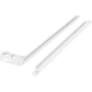 HECASA Refrigerator Slide Rail Sets Compatible with Frigidaire Kenmore Refrigerator Replacement for 240349701 240356501 Side-By-Side Refrigerator Slide Rail White ABS Plastic Meat Pan Hanger