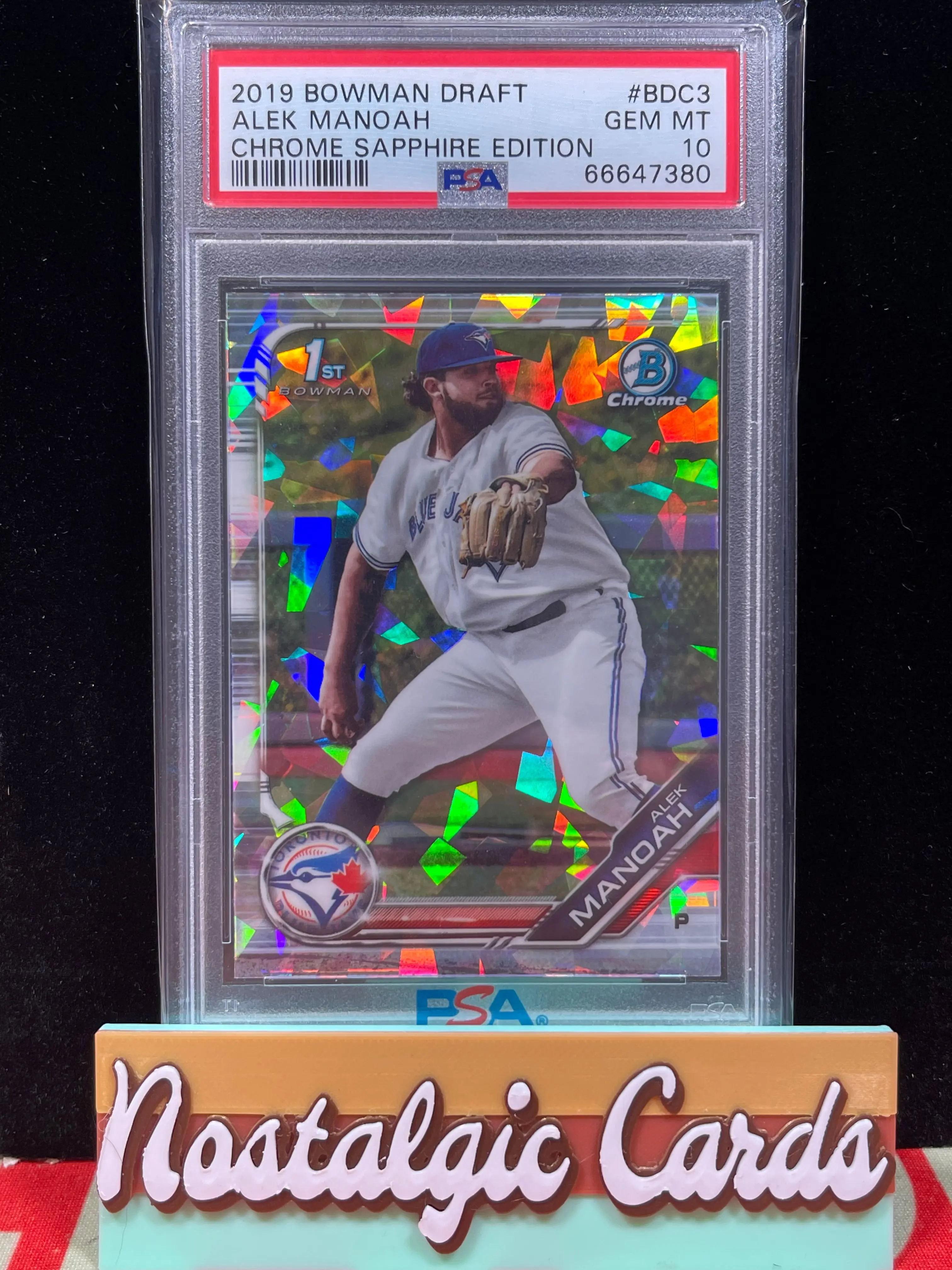 2019 Bowman Chrome 1st Sapphire Alek Manoah
