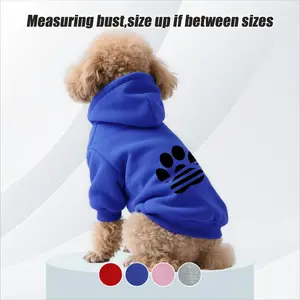 Striped dog paw print pet hoodie, a tool for outdoor social interaction in all seasons, suitable for small and medium-sized dogs such as Bichon Frise, Chihuahua, skin-friendly, made of soft fabric, comfortable and breathab, Husky Clothes