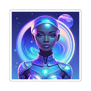 Galactic Astronaut Stickers - Magical Decor for Laptops, Water Bottles, Journals, Gifts, Fantasy Lovers