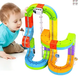 88 Pcs Component Set Toy Car Track Builder Play Set, Colorful Electric Lighting Race Car Track Set, Kids Hanging Track Game, Perfect Birthday & Holiday Gift, Ideal for Children,STEM Kids Toys, Toyset