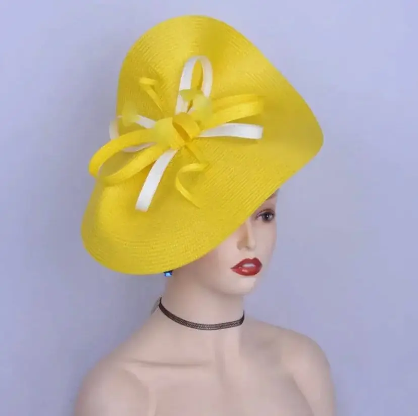 Fascinator Hats for Women/ Yellow Fascinator/ Yellow Hat/ Fascinator/ Bridesmaids Fascinator Hats/ Wedding Hats - Ready to ship and wear.