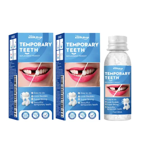 Moldable Temporary Dental Filling Material, Comfortable Fit, Realistic Effect, Safe Materials for Cavities, Tooth Replacement & Oral Care