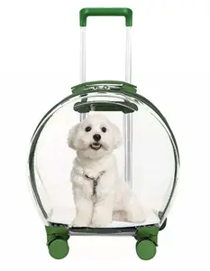 Pet trolley bag portable outdoor travel wheeling suitcase for travel