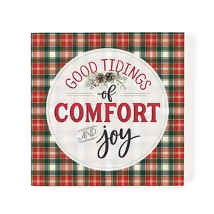 Square Christmas Wooden Signs*Final Sale