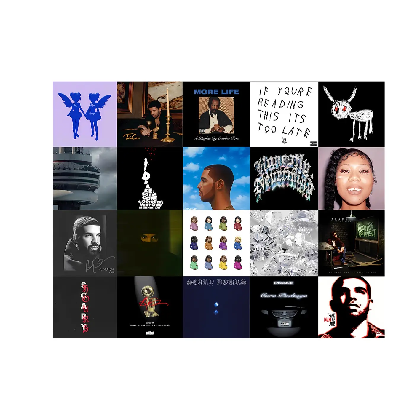 Drake Flag Album Cover Flag Tapestry Merch Grommets Suitable for University Bedrooms, Dormitory Walls, Party Tapestries
