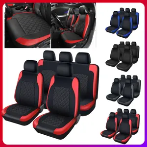 Universal PU Leather Car Seat Covers (2/5-Seat Options), Premium Waterproof Protectors with Stylish Look & Scratch Guard, Airbag Compatible, Fits Most Cars, SUVs, Trucks, Automotive Interior Accessories, Car Seat Cushions, Seat Covers For Cars