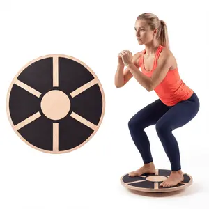 rv accessories Wooden Balance Board, Non-Slip Wobble Balance Trainer Board 15.75in (39.5cm) Diameter, 360° Rotation Fitness Balance Board for Stability Training, Full Body Exercises,car accessories Physical Therapy, Pilates Board for Core Workout