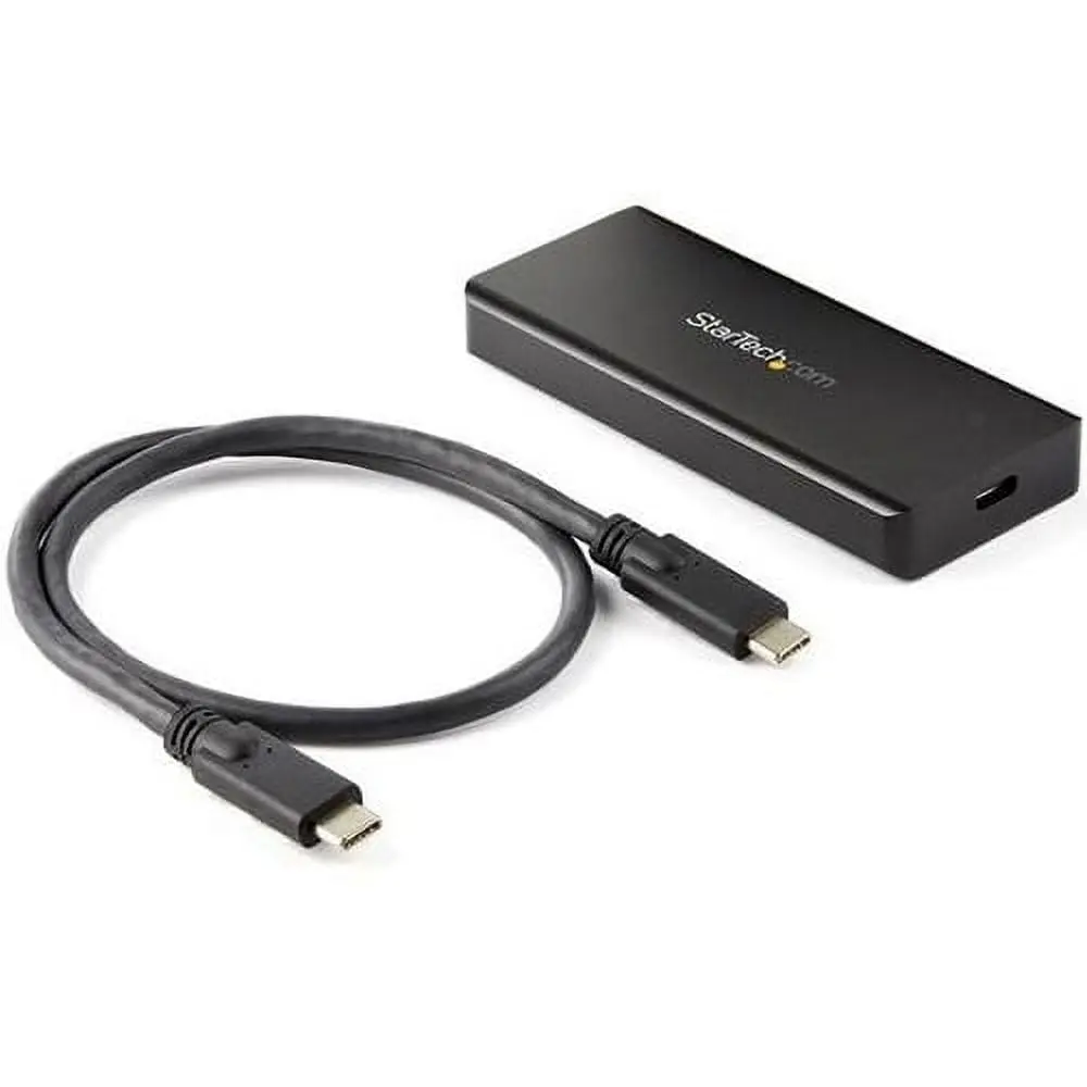 Startech External M.2 NVMe PCIe SSD Enclosure Kit - Aluminum, Water Resistant, IP67 Rating, Rugged, USB-C, Fast Speed, 0.49 lbs, with Data-Migration Functionality