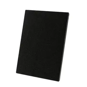 Koville Natural Granite Cutting Board For Kitchen,Granite Slab Pastry Board With Non-Slip Feet For Baking, Cheese, Charcuterie, Chocolate 16* 12 Inch(Zimbabwe Black)