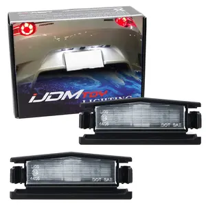 iJDMTOY 3W Full LED License Plate Light Assembly For 2016-up Mazda MX-5 Miata Roadster, Powered by 18-SMD Xenon White LED Diodes