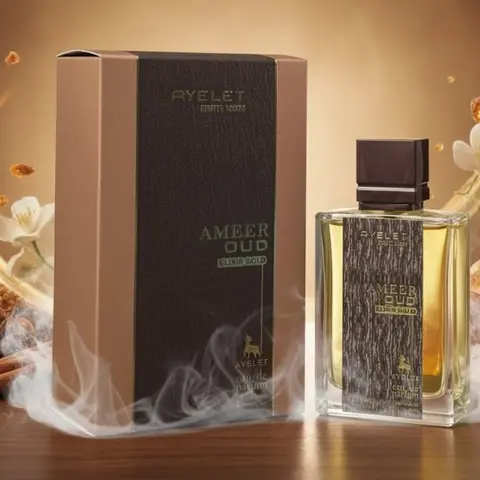 Ayelet Ameer Oud Elixir Gold Unisex Fragrance 3.4oz - Enchanting Elixir of Warmth and Spice with Oud Amber and Musk Notes