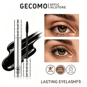 GECOMO Metal Wand Tubing Mascara Long-wearing tubing formula for stunning length & volume Comes with a brushless lash primer for lifted, curled & natural-looking lashes Ideal for polished, longlasting special occasion makeup,drugstore,Perfect gift for Mom