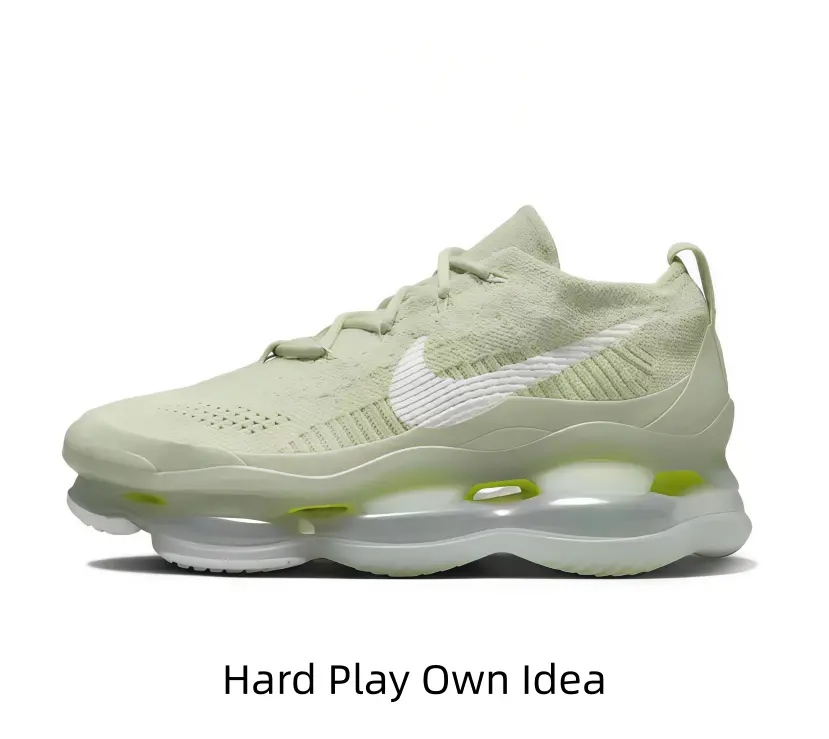 Minimalist low-top athletic shoes with unified fresh green tone design. Flexible outsole delivers stable traction for gentle casual street fashion looks.