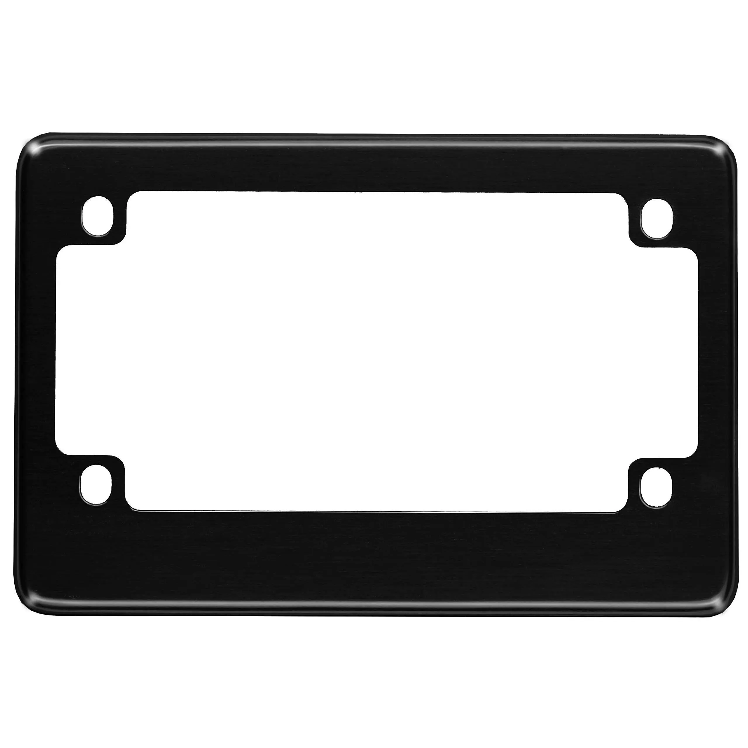 Motorcycle Anodized Aluminum License Plate Frame, 4 Mounting Holes, Mounting Holes Included, Classy Addition, Not Compatible with Minnesota State License Plates, Stamped Sheet Aluminum