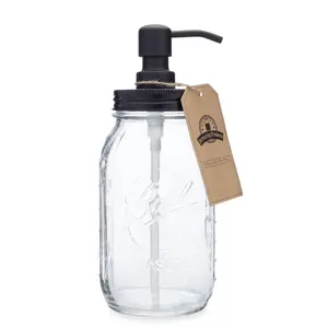 Mason Jar Soap Dispenser - With 32 oz Ball Mason Jar