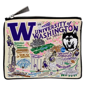 University of Washington Collegiate Zip Pouch