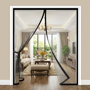Child-Safe Magnetic Screen Door, Magnetic Closure Door – Seamless Self-Sealing, Strong Insect Protection, Hands-Free Pet/Kid Access, Energy Saving for Climatiseur, Zanzariera Porta Finestra