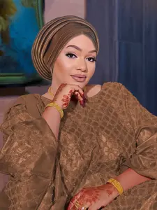 Women's Plain Color Headscarf Hat, Comfortable Vintage Style Wrap Cap, Versatile Daily Wear Accessory for Ethnic, Turban Hijab