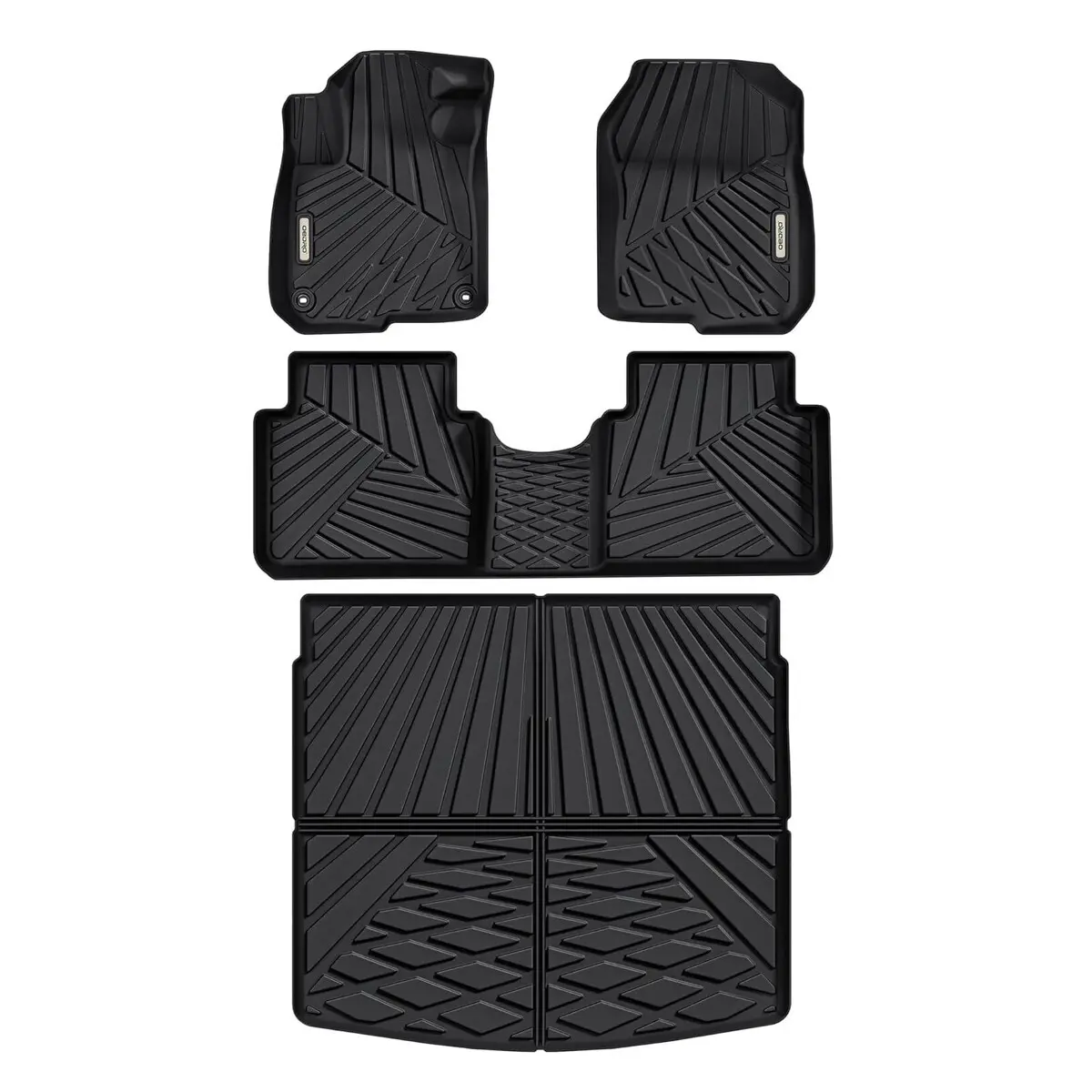 YITAMOTOR Upgraded Floor Mats Fit for 2017-2022 Honda CR-V GAS (Not Hybrid), TPE All-Weather Custom Fit Floor Liners & Cargo Mat for CRV Accessories, Black Car Accessories Auto Parts Pet-Friendly